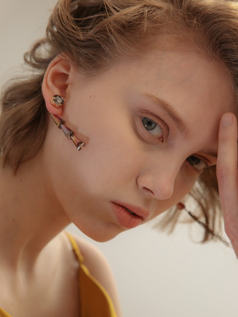 fancy crystal earring