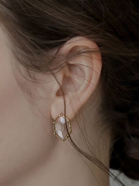 dew crystal earring