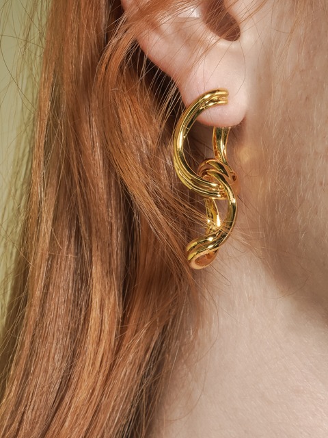 layer ring earring