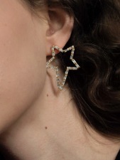 gliter star earring