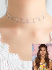 EASY. 2-chain choker necklace (트와이스 사나 착용 제품)