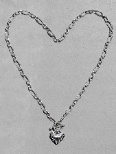 SOMI heart silver necklace