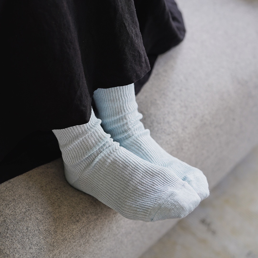 HK0102 Linen Ribbed Socks