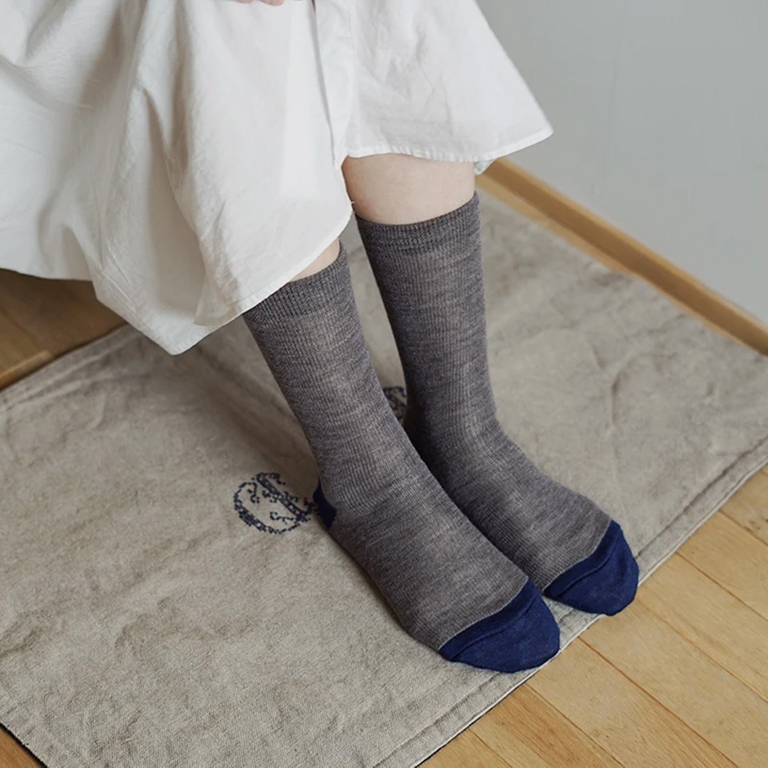 ME115 Silk Wool Double-weave Socks