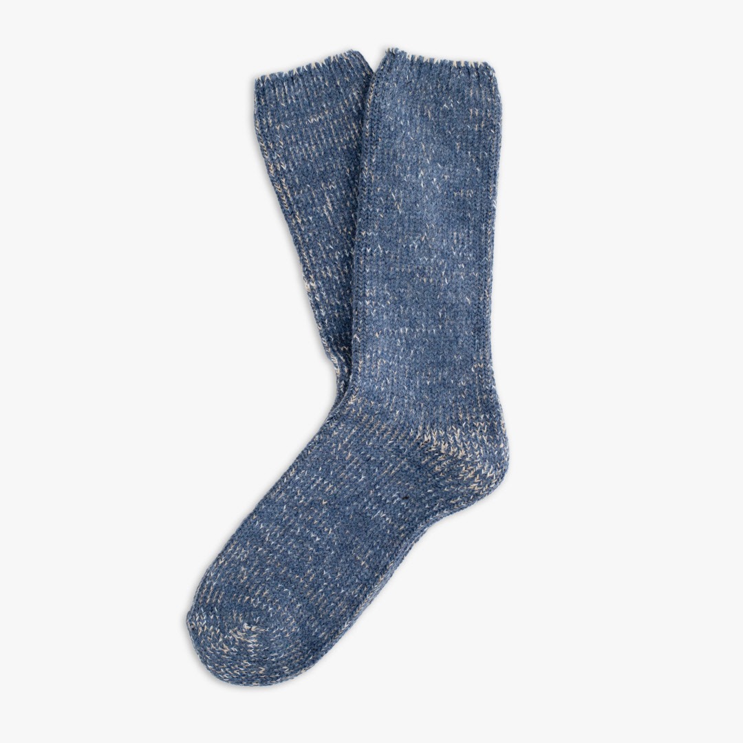 THL004 Recycle Wool Socks : Blue