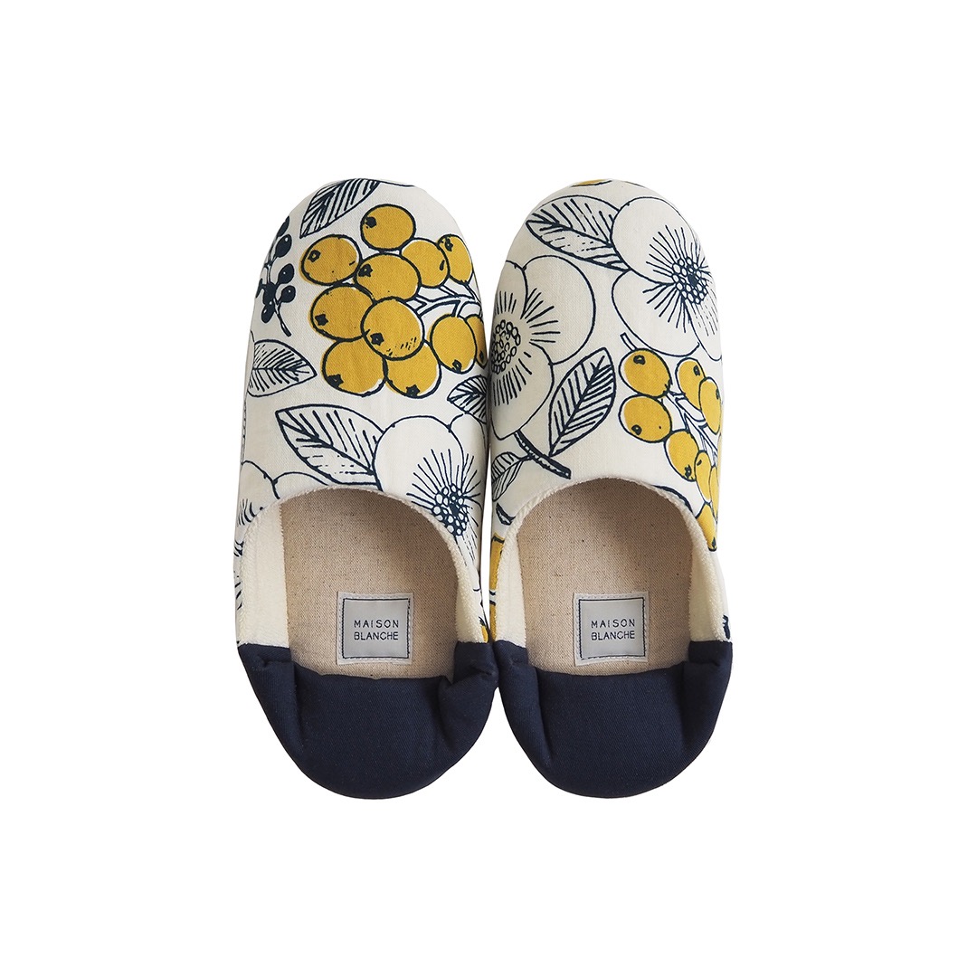 MSB351 Room Shoes : White FlowerMAISON BLANCHE
