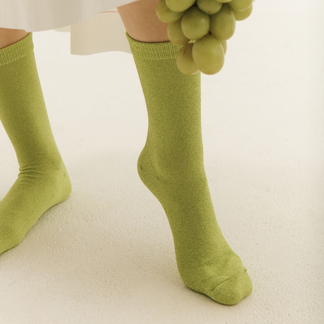 IHM114 Glitter socks: Lime