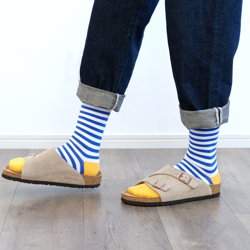 HCU151 Yokosima Stripe Socks