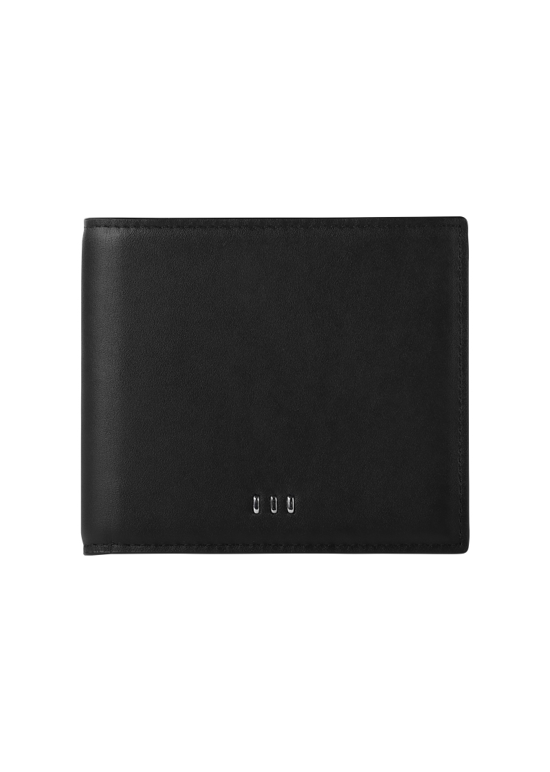 Plain Bi-fold 6CC Wallet_Black