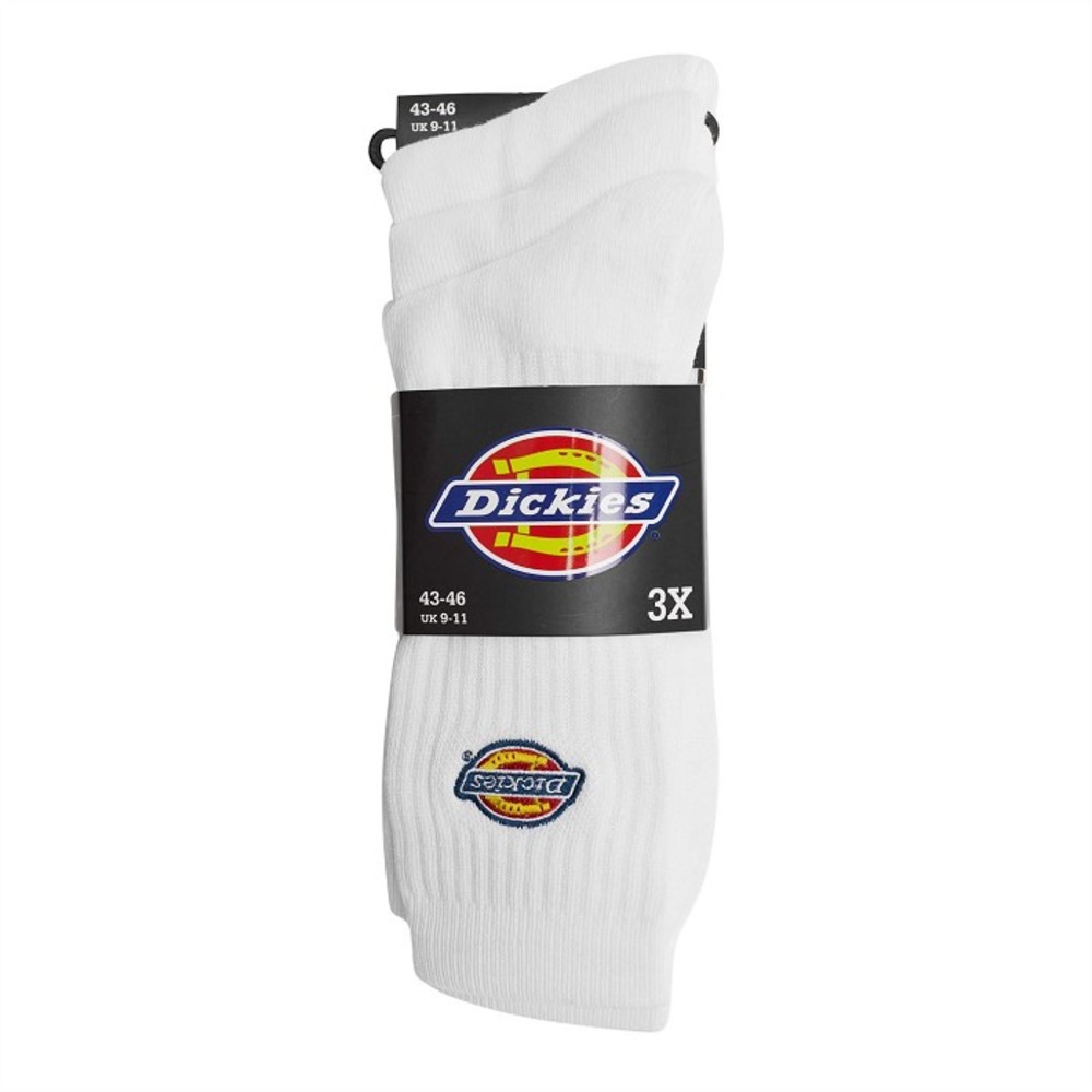 Dickies 3 Pack Socks WHX1 White - zzeems.com